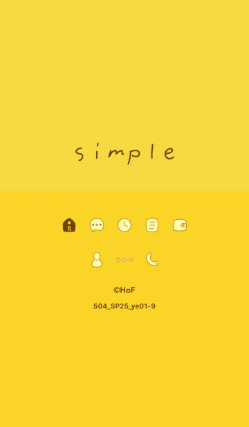 [LINE着せ替え] 504_25_イエロー1-9の画像1