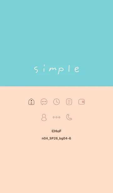 [LINE着せ替え] n04_26_ベージュ4-6の画像1