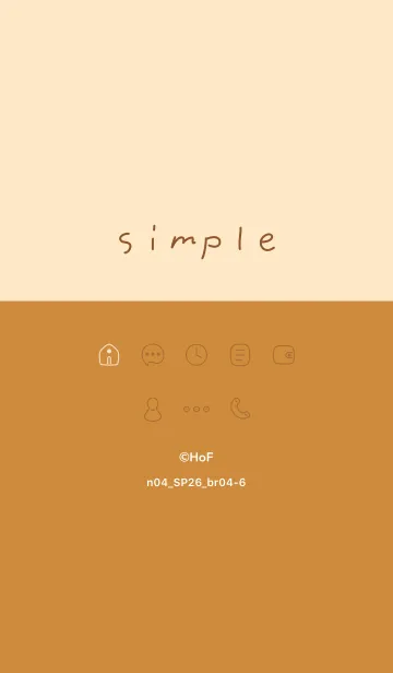 [LINE着せ替え] n04_26_ブラウン4-6の画像1