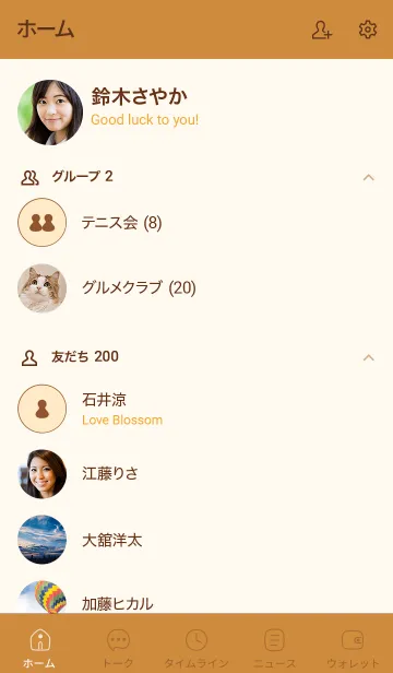 [LINE着せ替え] n04_26_ブラウン4-6の画像2