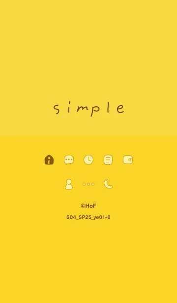 [LINE着せ替え] 504_25_イエロー1-6の画像1