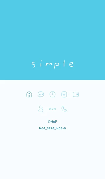 [LINE着せ替え] N04_24_ブルー3-6の画像1