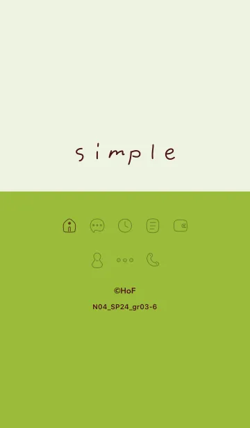 [LINE着せ替え] N04_24_グリーン3-6の画像1