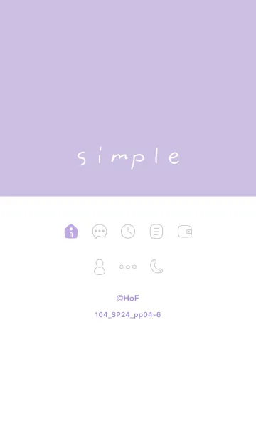 [LINE着せ替え] 104_24_パープル4-6の画像1