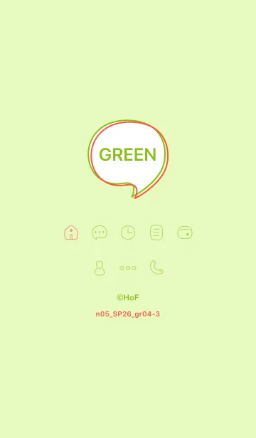 [LINE着せ替え] n05_26_グリーン4-3の画像1