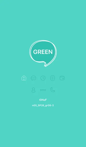 [LINE着せ替え] n05_26_グリーン8-3の画像1