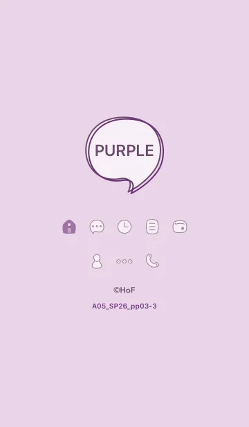 [LINE着せ替え] A05_26_パープル3-3の画像1