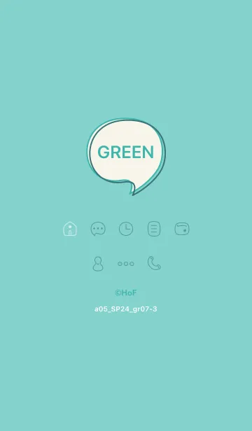 [LINE着せ替え] a05_24_グリーン7-3の画像1