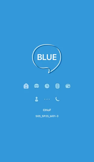 [LINE着せ替え] 505_25_ブルー1-3の画像1