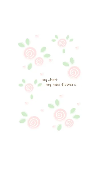 [LINE着せ替え] My chat my mini flowers 56の画像1