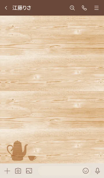 [LINE着せ替え] Let's talk at the cafe 11の画像3