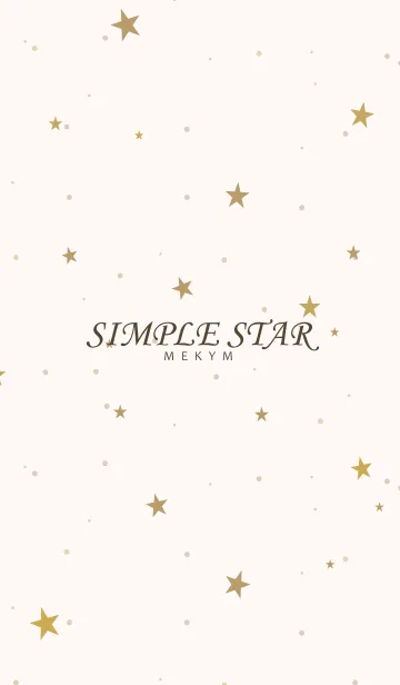 [LINE着せ替え] SIMPLE STAR - NATURAL YELLOW - 13の画像1