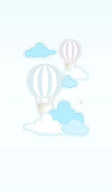 [LINE着せ替え] Balloon in the Sky！ (Blue Ver.3)の画像1