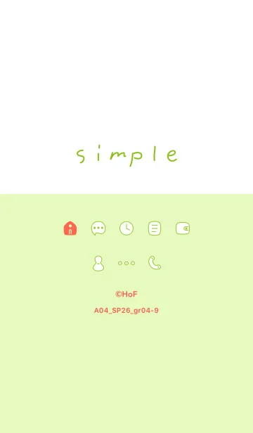 [LINE着せ替え] A04_26_グリーン4-9の画像1