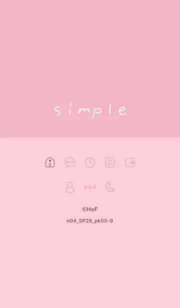 [LINE着せ替え] n04_26_ピンク5-9の画像1