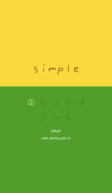 [LINE着せ替え] n04_26_イエロー2-9の画像1