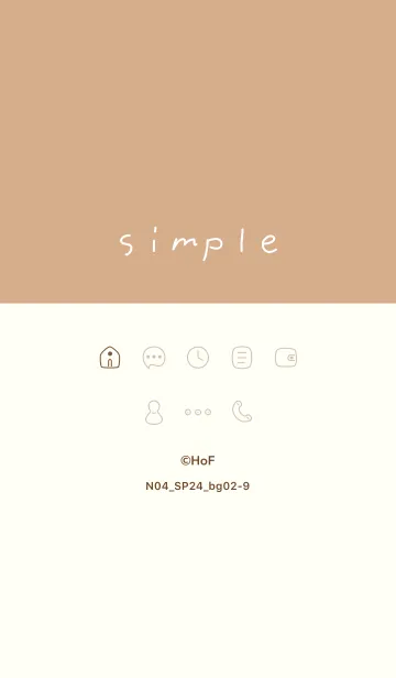 [LINE着せ替え] N04_24_ベージュ2-9の画像1