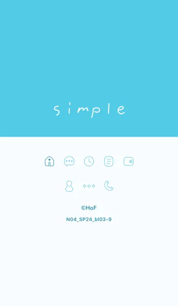 [LINE着せ替え] N04_24_ブルー3-9の画像1