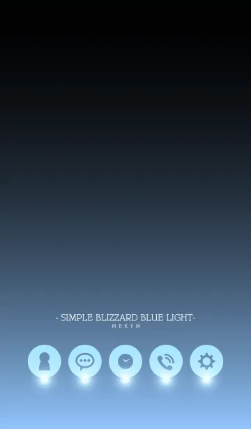 [LINE着せ替え] - SIMPLE BLIZZARD BLUE LIGHT -の画像1