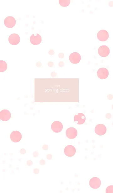[LINE着せ替え] 春のシンプルドットの画像1