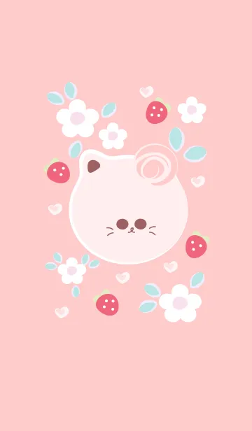 [LINE着せ替え] Cute cat theme 104 :)の画像1