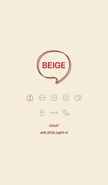 [LINE着せ替え] a06_25_ベージュ3-6の画像1