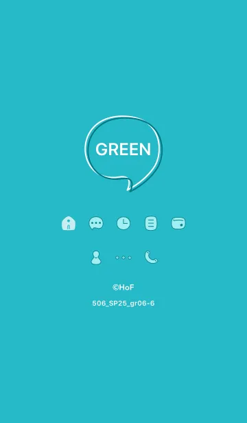 [LINE着せ替え] 506_25_グリーン6-6の画像1