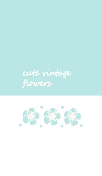 [LINE着せ替え] Cute vintage flower 73 :)の画像1