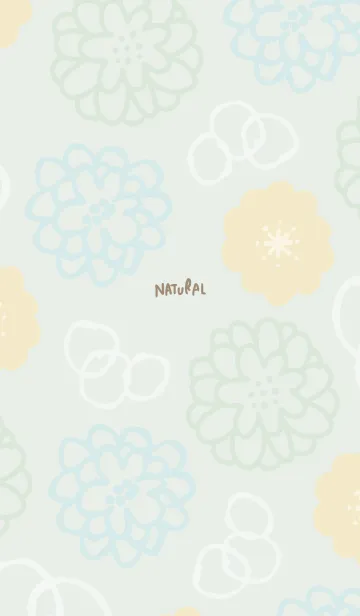 [LINE着せ替え] お花と白い輪21の画像1