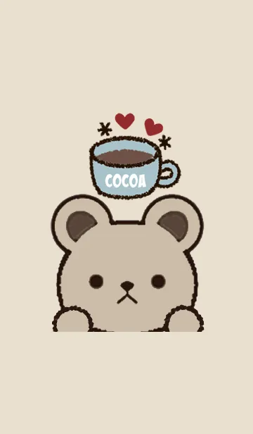[LINE着せ替え] みるくココアのくまの着せかえの画像1