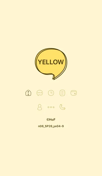 [LINE着せ替え] n06_26_イエロー4-9の画像1