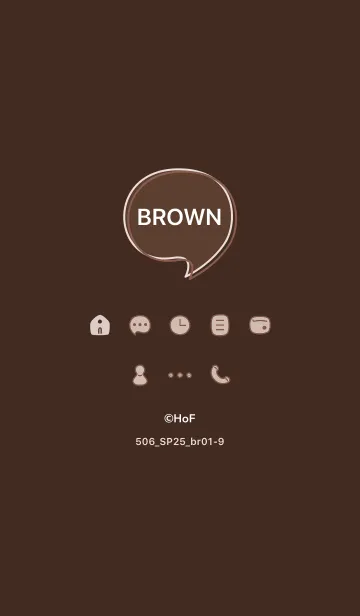 [LINE着せ替え] 506_25_ブラウン1-9の画像1