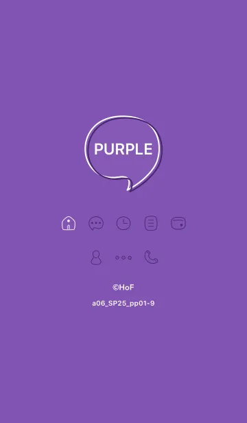 [LINE着せ替え] a06_25_パープル1-9の画像1