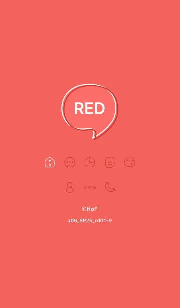 [LINE着せ替え] a06_25_レッド1-9の画像1