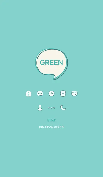 [LINE着せ替え] 106_24_グリーン7-9の画像1