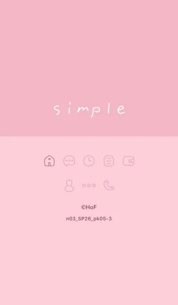 [LINE着せ替え] n03_26_ピンク5-3の画像1