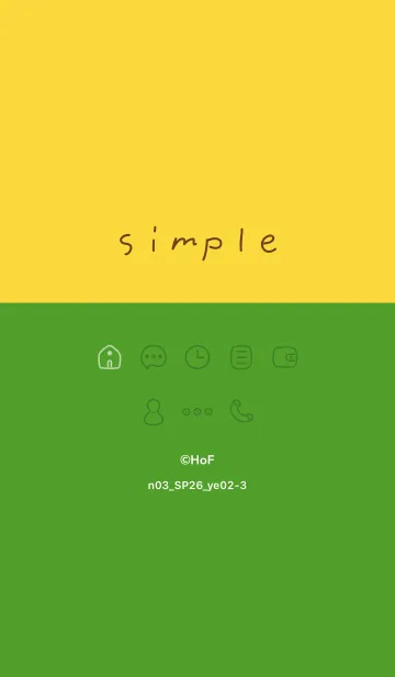 [LINE着せ替え] n03_26_イエロー2-3の画像1