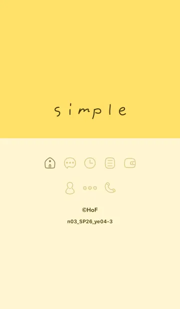 [LINE着せ替え] n03_26_イエロー4-3の画像1