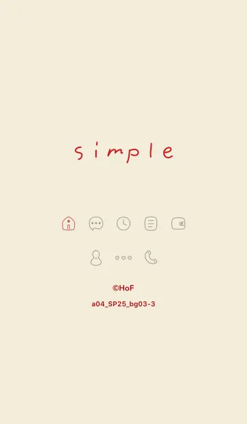 [LINE着せ替え] a04_25_ベージュ3-3の画像1