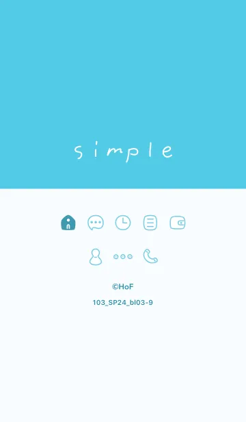 [LINE着せ替え] 103_24_ブルー3-9の画像1