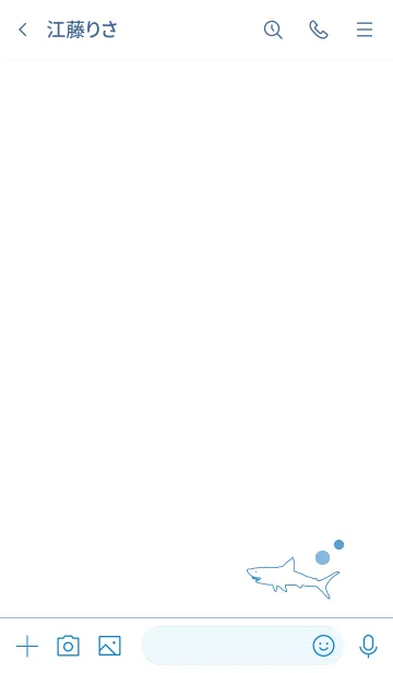 [LINE着せ替え] SHARK -blue-の画像3