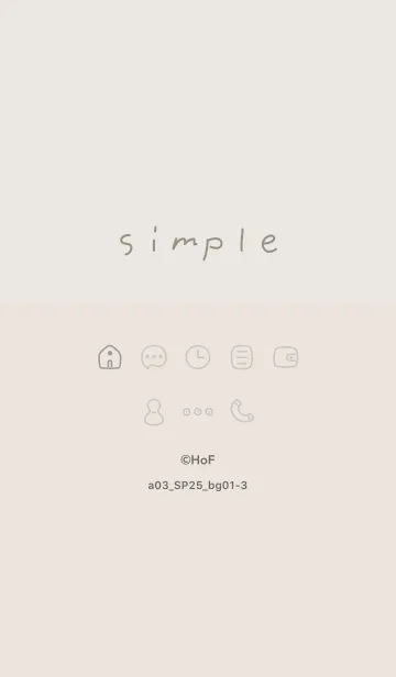 [LINE着せ替え] a03_25_ベージュ1-3の画像1