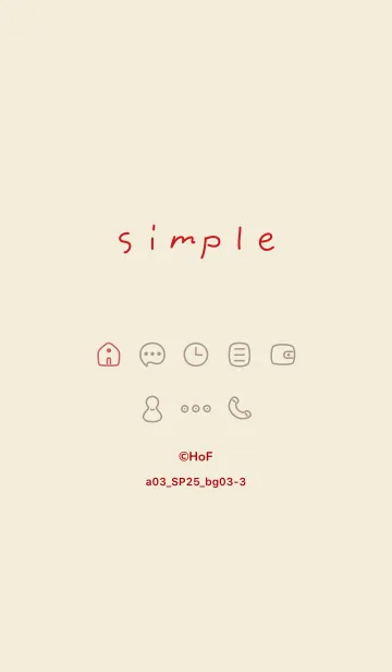 [LINE着せ替え] a03_25_ベージュ3-3の画像1