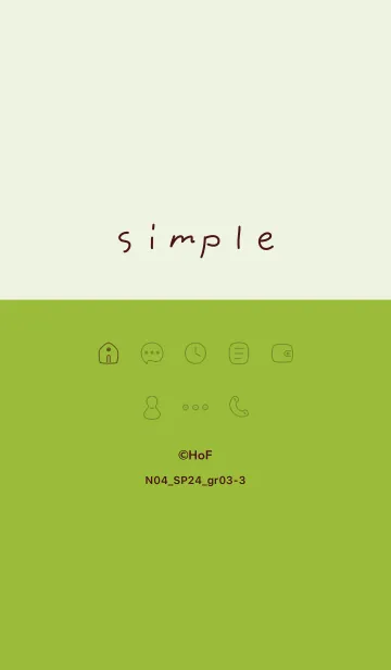 [LINE着せ替え] N04_24_グリーン3-3の画像1