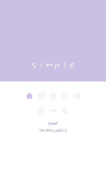 [LINE着せ替え] 104_24_パープル4-3の画像1