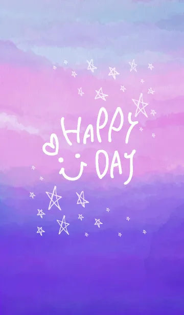 [LINE着せ替え] グラデーション星スマイル19の画像1