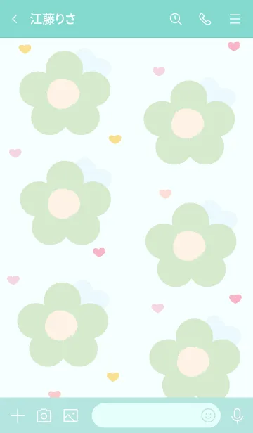 [LINE着せ替え] Lovely mini flower 146 :)の画像3