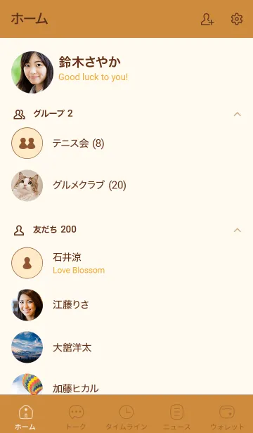 [LINE着せ替え] n06_26_ブラウン4-6の画像2