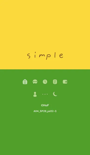 [LINE着せ替え] A04_26_イエロー2-3の画像1