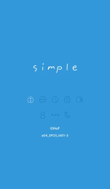 [LINE着せ替え] a04_25_ブルー1-3の画像1